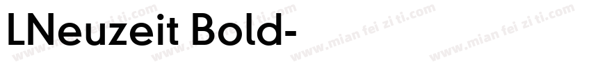 LNeuzeit Bold字体转换
